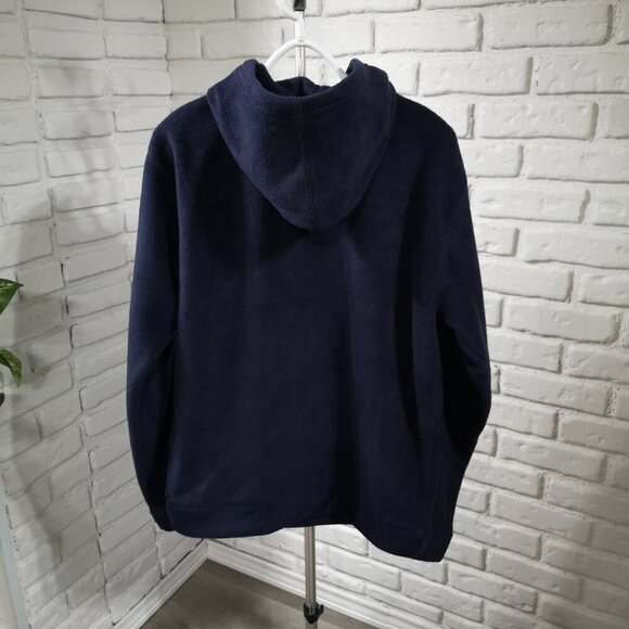 Boca Canada Ladies Size Medium Navy Fleece Straight Fit Hoodie - Picture 2 of 10